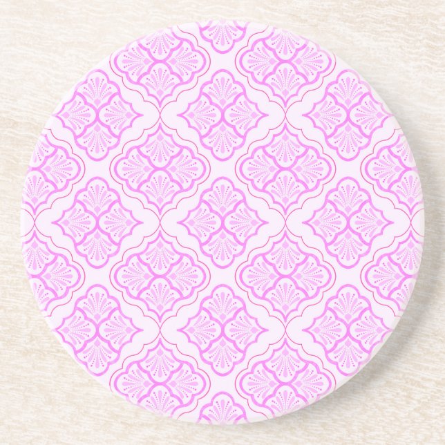 Dessous De Verre En Grès Smooth Arabesque - Fille Pop Motif géométrique (Devant)