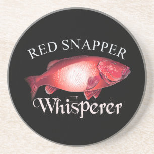 Dessous De Verre En Grès Snapper rouge Whisperer Dark