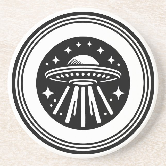 Dessous De Verre En Grès Soucoupe volante (Devant)