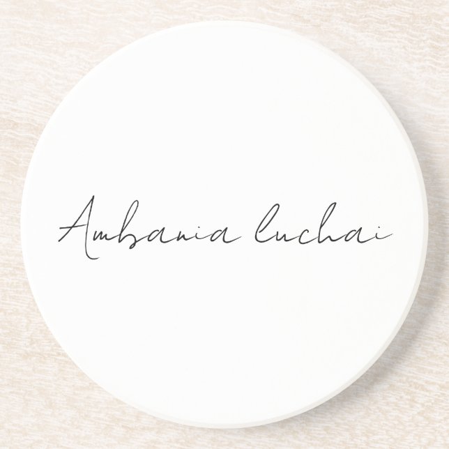 Dessous De Verre En Grès Sous-main Chic Calligraphie Professionnel Créatif  (Devant)