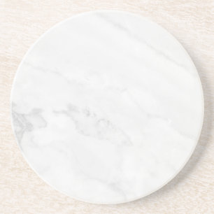 Dessous De Verre En Grès Sous-verre en papier rustique en marbre blanc simp