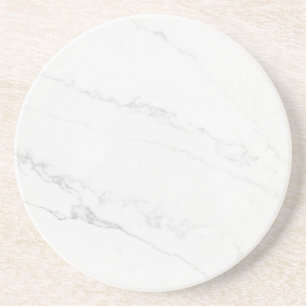 Dessous De Verre En Grès Sous-verre en papier rustique en marbre blanc simp
