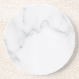 Dessous De Verre En Grès Sous-verre en papier rustique en marbre blanc simp