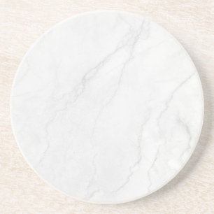 Dessous De Verre En Grès Sous-verre en papier rustique en marbre blanc simp