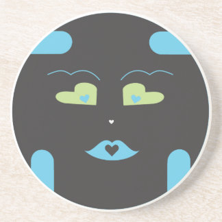 Dessous De Verre En Grès Sponap noir Coaster.ai