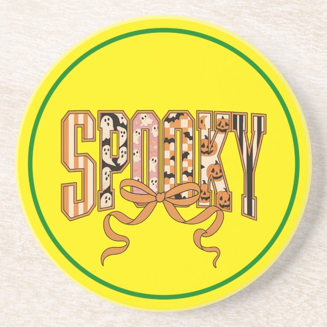 Dessous De Verre En Grès Spooky Coquette Halloween Aesthetic-66166 (Devant)