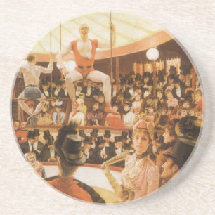 Dessous De Verre En Grès Sporting Ladies (alias Circus Lover) par James Tis