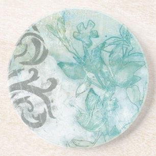 Dessous De Verre En Grès Spray de fleurs II