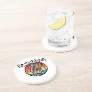 Dessous De Verre En Grès Squirrelicorn - drôle, vintage licorne d'écureuil