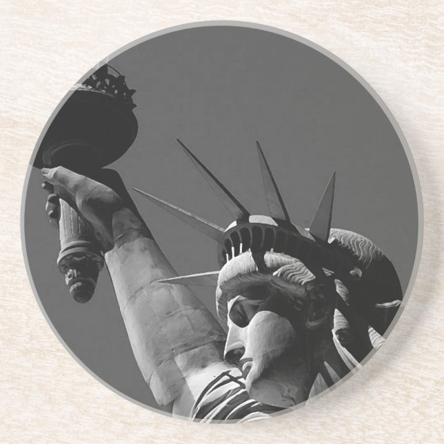 Dessous De Verre En Grès Statue de la Liberté (Devant)