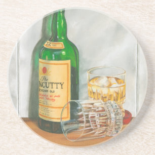 Dessous De Verre En Grès Still Life with Scotch par Jennifer Goldberger