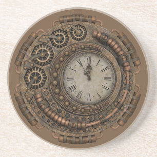 Dessous De Verre En Grès Style de Steampunk de temps de partie