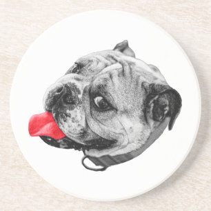 Dessous De Verre En Grès Sucette Rouge Ridicule