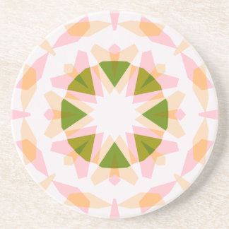 Dessous De Verre En Grès Sugar Rose Printemps Green Star Dopamine Décor Art