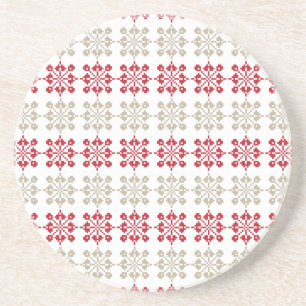 Dessous De Verre En Grès SUN traditionnel letton motif géométrique VI