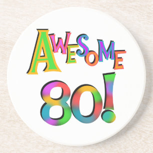 Dessous De Verre En Grès Super 80 T-shirts et cadeaux d'anniversaire