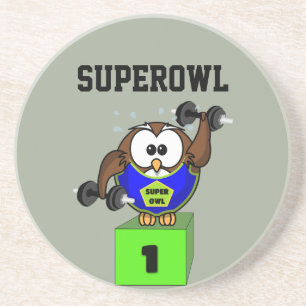 Dessous De Verre En Grès SuperOwl