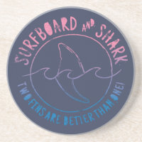 Surf Et Requin Drôle Surfer Surf Été