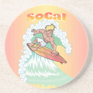 Dessous De Verre En Grès Surfer