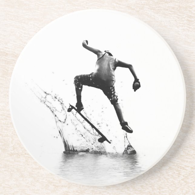 Dessous De Verre En Grès Surfer de ville (Devant)