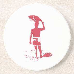 Dessous De Verre En Grès Surfer d'été