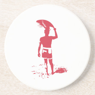 Dessous De Verre En Grès Surfer d'été