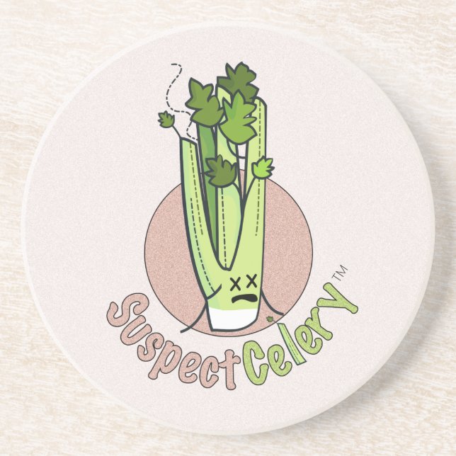 Dessous De Verre En Grès SuspectCelery™ Official Girl Gamer Logo Sandstone (Devant)