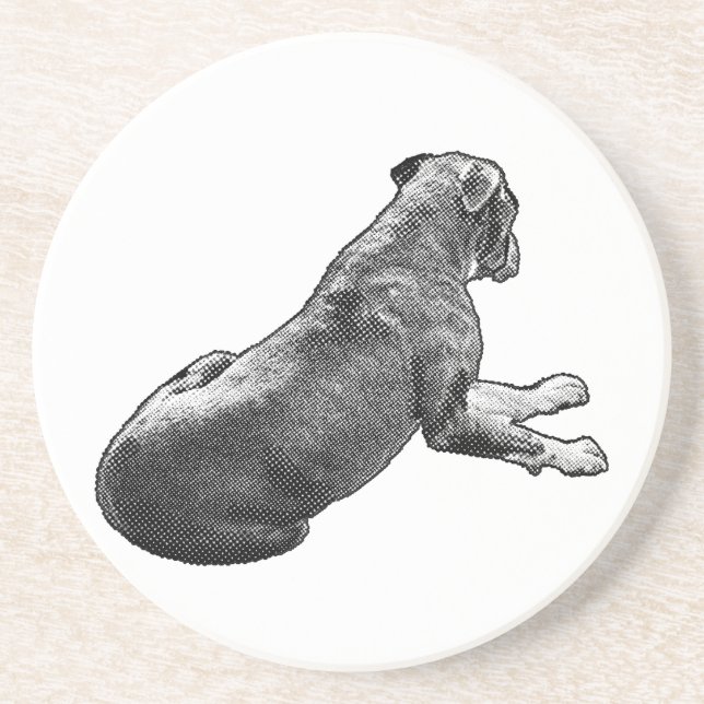 Dessous De Verre En Grès Suspendre À Côté D'Un Regard (Devant)