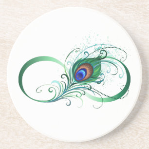 Dessous De Verre En Grès Symbole de l'Infinity