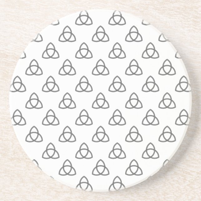 Dessous De Verre En Grès Symbole Triquetra Vesica (Devant)