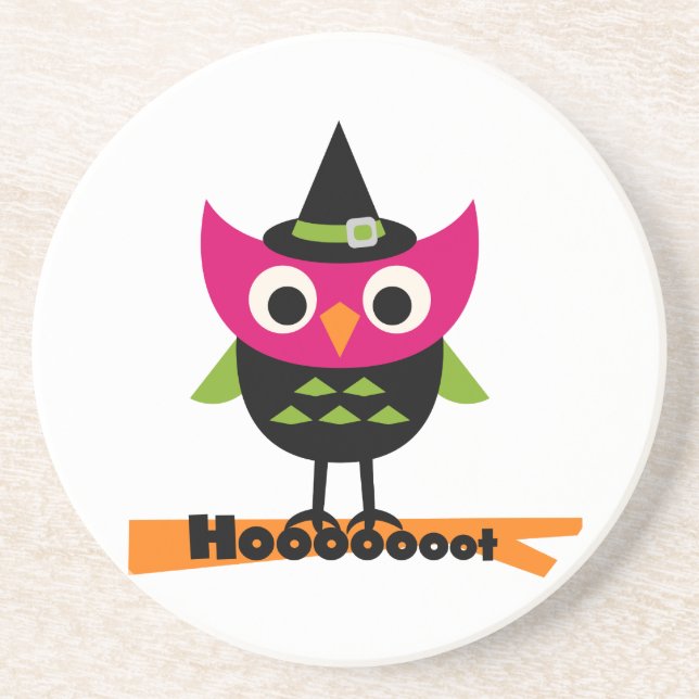 Dessous De Verre En Grès T-shirts et cadeaux Halloween Owl (Devant)
