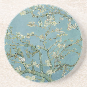 Dessous De Verre En Grès Tableau des fleurs d'amandes de Van Gogh