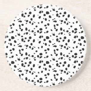 Dessous De Verre En Grès Taches dalmatiennes, copie dalmatienne, fourrure