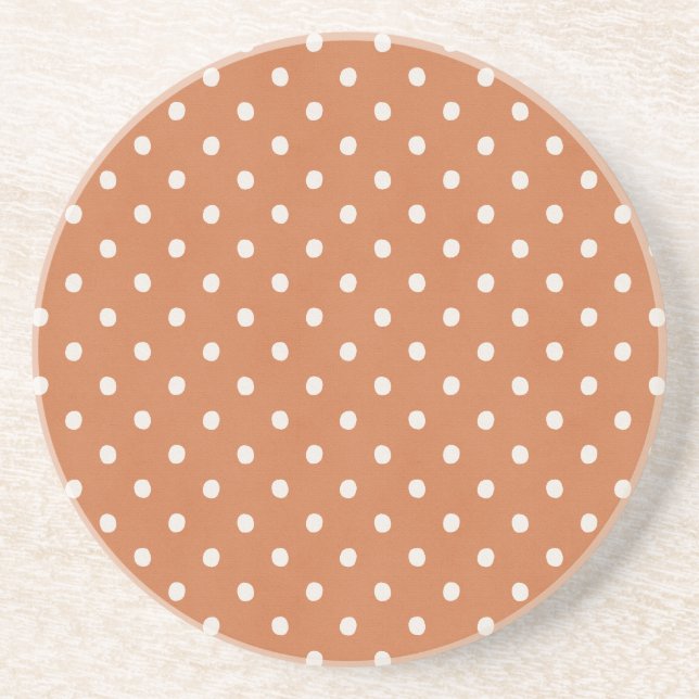 Dessous De Verre En Grès Taches de crème orange (Devant)