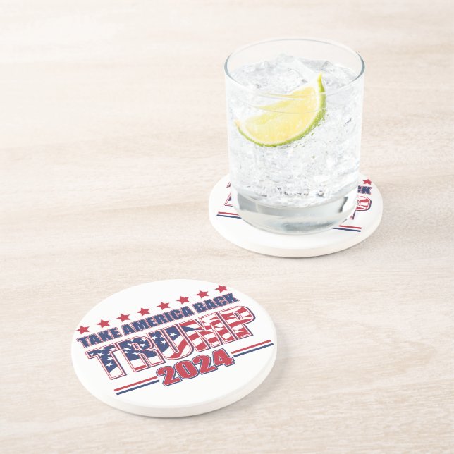 Dessous De Verre En Grès Tame America Bacx Trump 2024 (Côté)