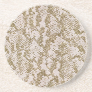 Dessous De Verre En Grès Tan Snake Skin.jpg