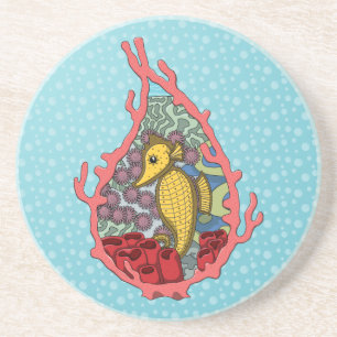 Dessous De Verre En Grès Tanga the Seahorse Dessous de verre de grès