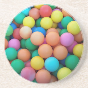 Dessous De Verre En Grès Tapis à Boules Colorées