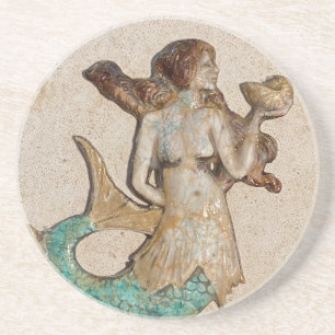 Dessous De Verre En Grès Tapis absorbant Sirène