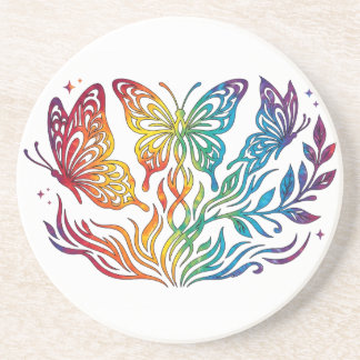 Dessous De Verre En Grès Tapis de verre Papillon