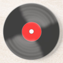 Tapis de verre vinyle rouge vintage Rockabilly