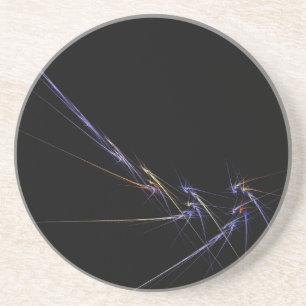 Dessous De Verre En Grès Tapisserie Abstraite