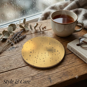 Dessous De Verre En Grès Tapisserie de goutte de pluie pour jours de pluie