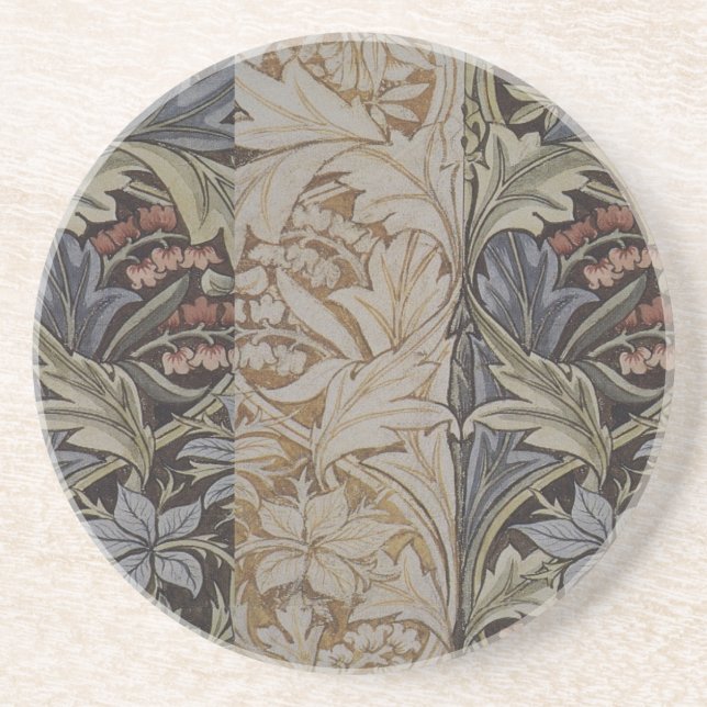 Dessous De Verre En Grès Tapisserie de Jacinthe de William Morris Botanique (Devant)
