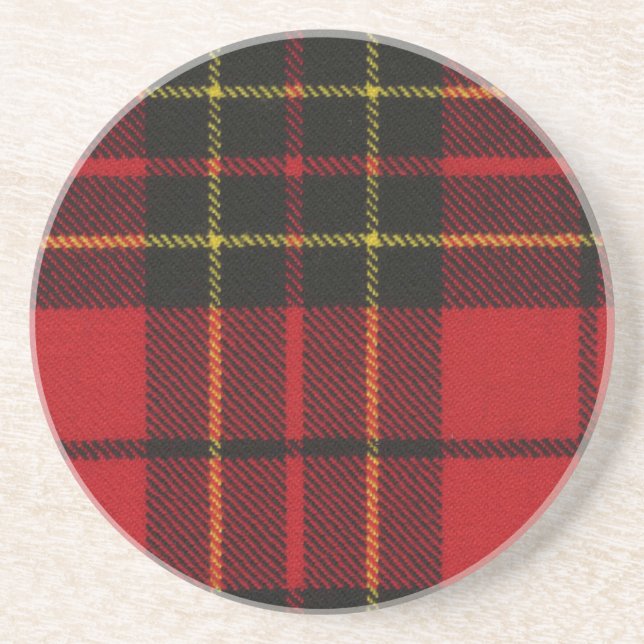 Dessous De Verre En Grès Tartan de Brodie de clan (Devant)