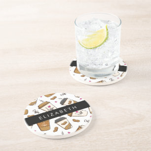 Dessous De Verre En Grès Tasses À Café, Haricots À Café, Amateur De Café, V