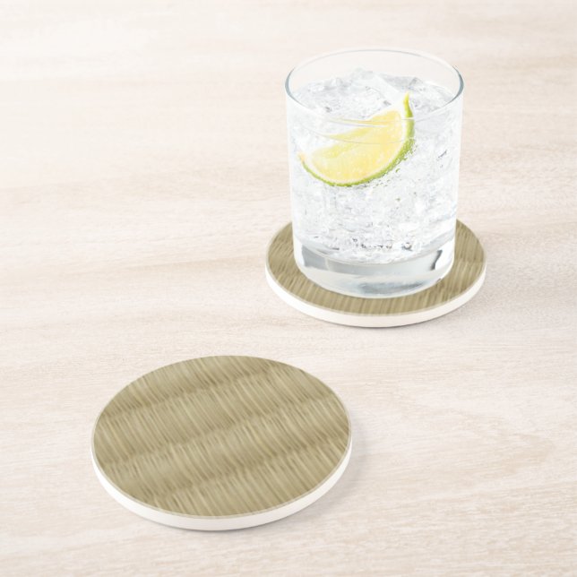 Dessous De Verre En Grès Tatami Mat 畳 2 (Côté)