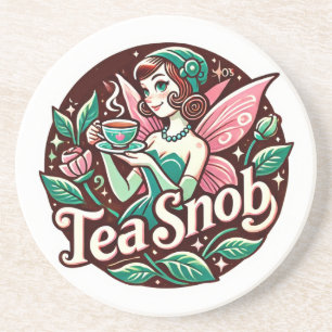 Dessous De Verre En Grès Tea Snob Fairy