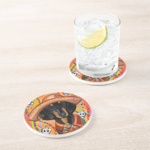 Dessous De Verre En Grès Teckel