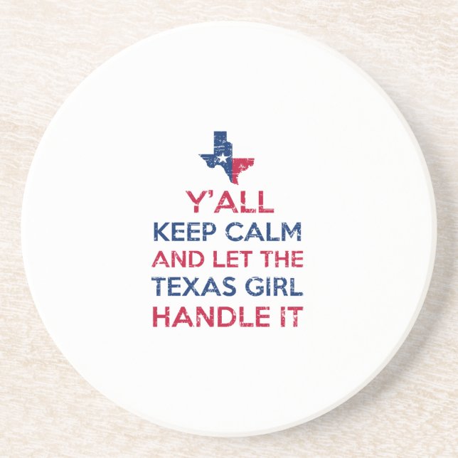 Dessous De Verre En Grès Tee - shirt de fille du Texas (Devant)